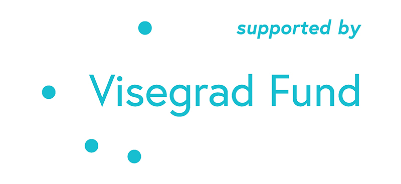 visegrad fund logo supported by blue 800px